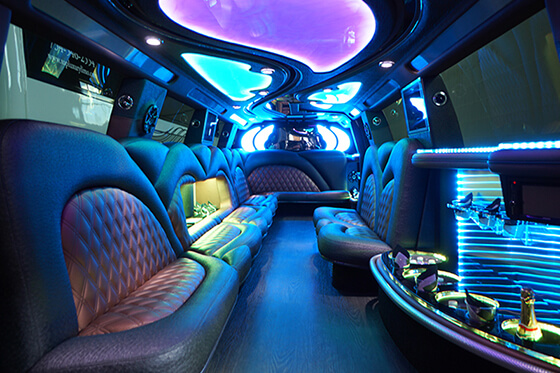 limo escalade interior