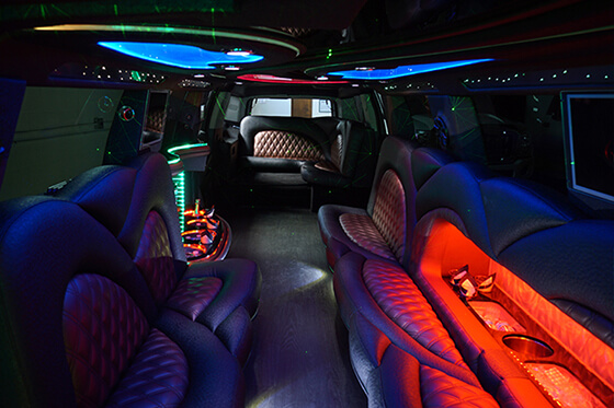 luxury limousine seating