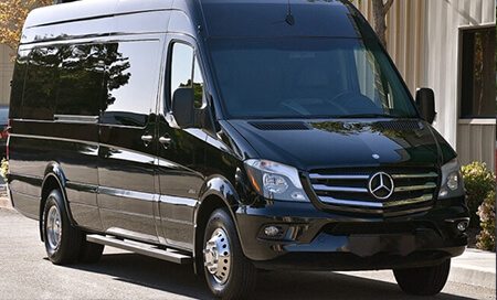 black sprinter van exterior